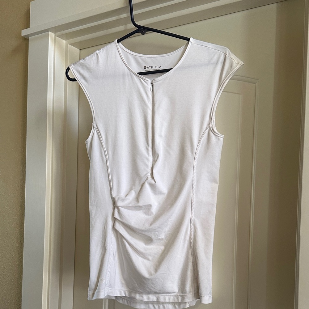 Athleta Women's White Pacifica Swim Tank XS